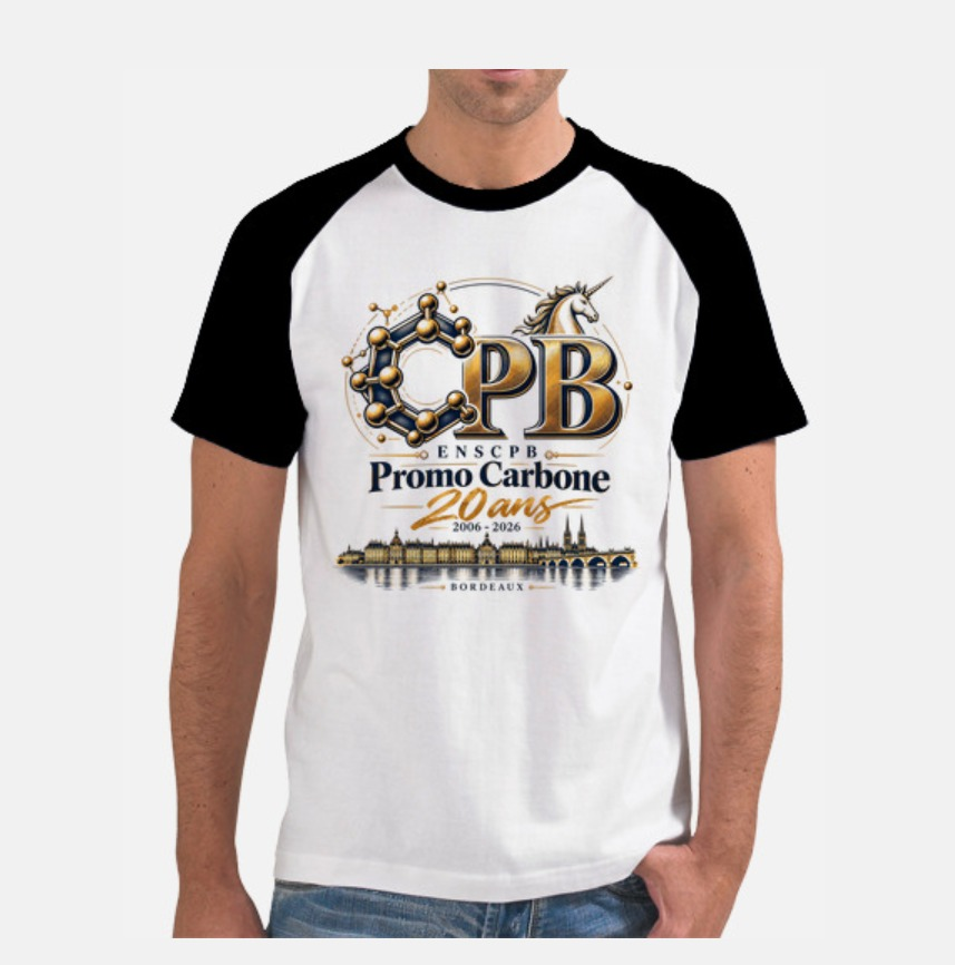 Tee-shirt Promo Carbone, manches noires